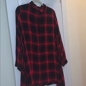 flannel tunic